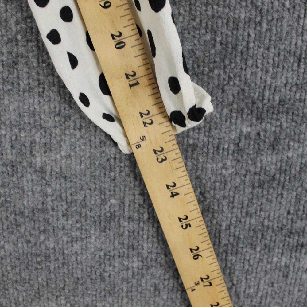 Reformation Top 2 Reign Top Ink Blot Print Sweetheart Neckline Polka Dot Bustier - Picture 15 of 15